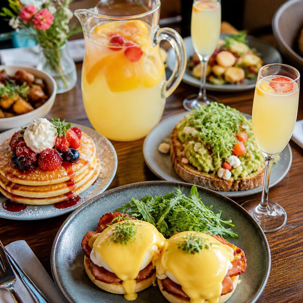 Bottomless brunch dishes and drinks